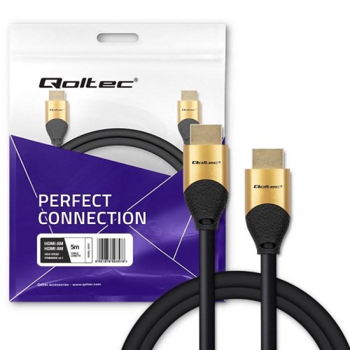 HDMI kabel 2.1 - Qoltec - Ultra High Speed 8K 60Hz, 26AWG, 5 m