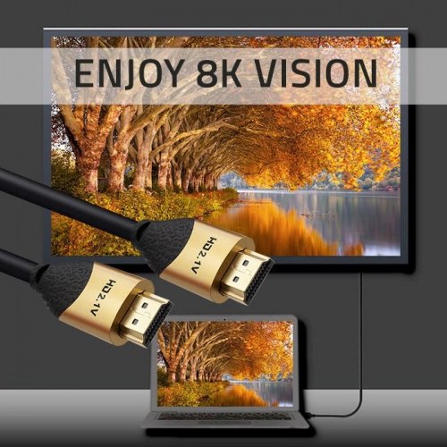 HDMI kabel 2.1 - Qoltec - Ultra High Speed 8K 60Hz, 26AWG, 5 m