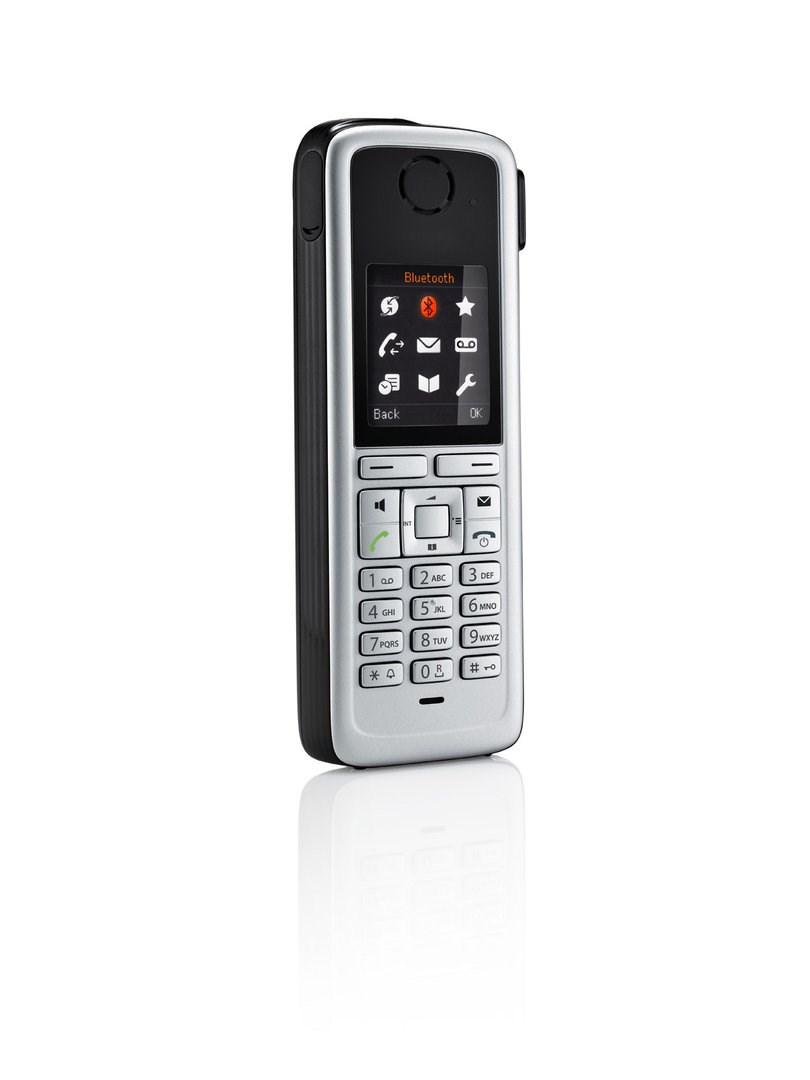 Trådløs fastnettelefon Unify OpenStage M3 Ex Plus – Caller ID – sort/sølv billede