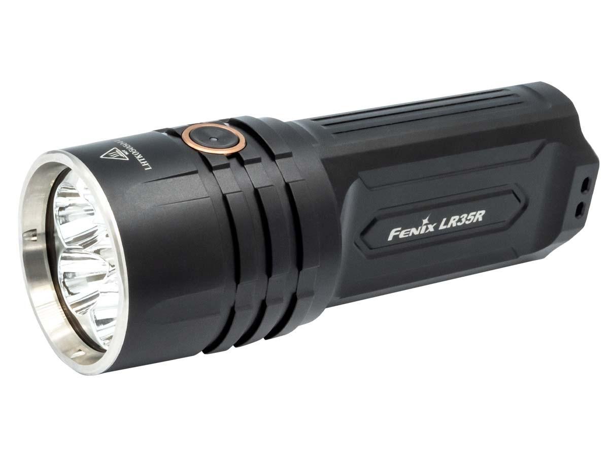 Lommelygte LED Fenix LR35R – sort håndholdt
