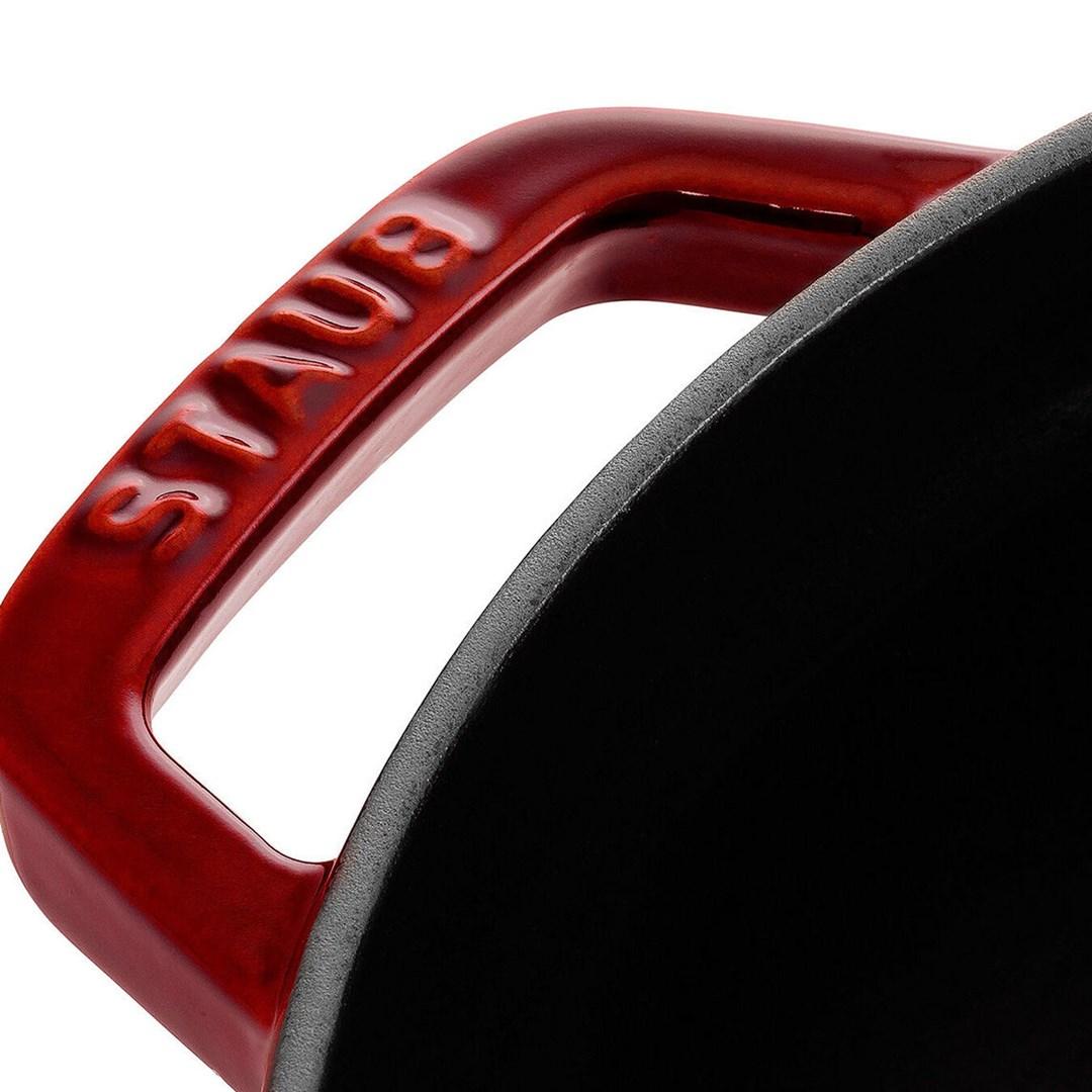 Gryde i støbejern 6,7 l - ZWILLING Staub La Cocotte, rund, grenadinrød