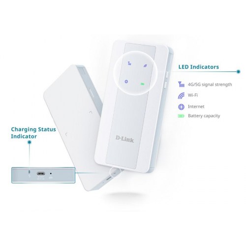 Mobilt Wi‑Fi 6 hotspot D-Link 5G NR AX1800