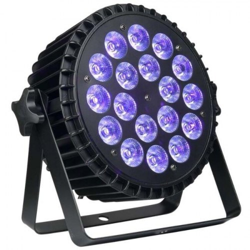 LED scenelys Light4Me ALU Quad Par 18x6W RGBW