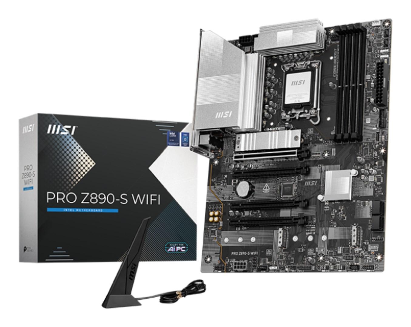 Bundkort MSI PRO Z890-S WIFI - Intel Z890, LGA 1851, ATX billede