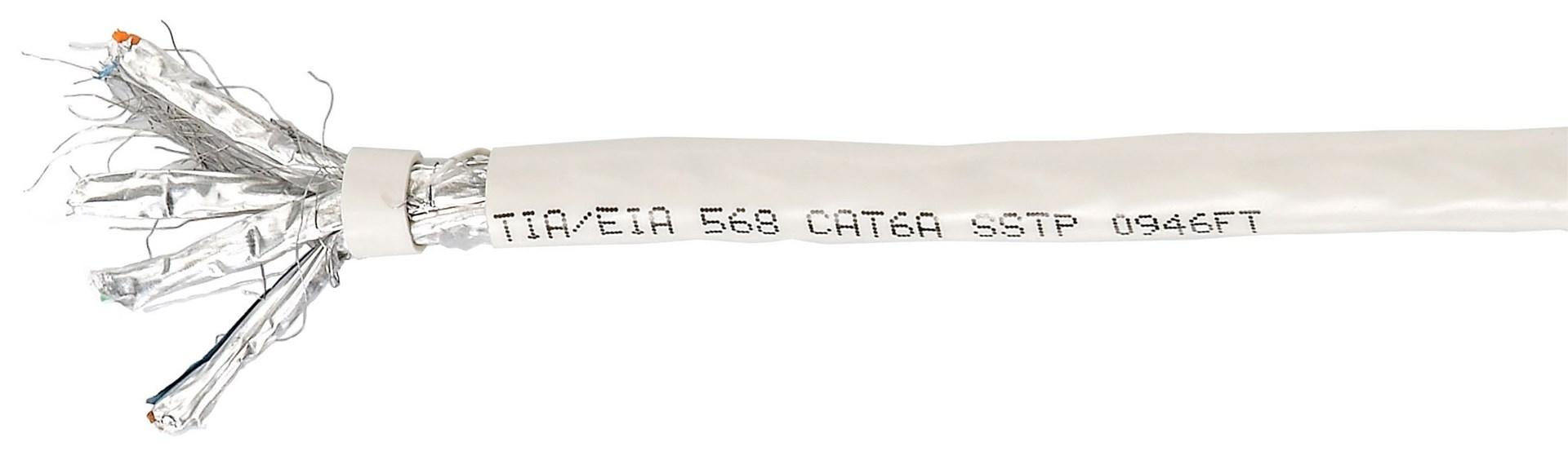 Netværkskabel Cat6a S/FTP – EQUIP installationskabel, LSZH, massiv kobber, 305 m