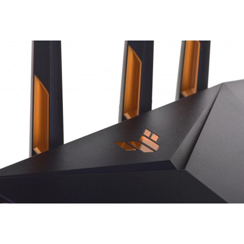 Wi-Fi 6 router ASUS TUF Gaming AX3000 V2 – dual-band, Gigabit, sort/orange