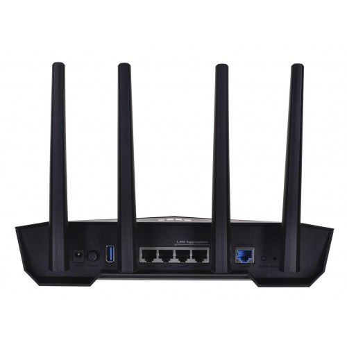Wi-Fi 6 router ASUS TUF Gaming AX3000 V2 – dual-band, Gigabit, sort/orange