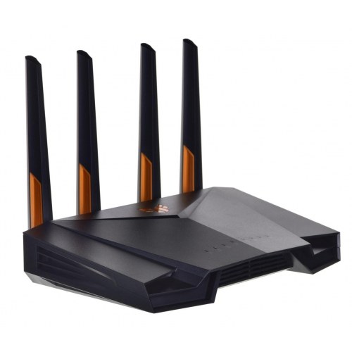 Wi-Fi 6 router ASUS TUF Gaming AX3000 V2 – dual-band, Gigabit, sort/orange