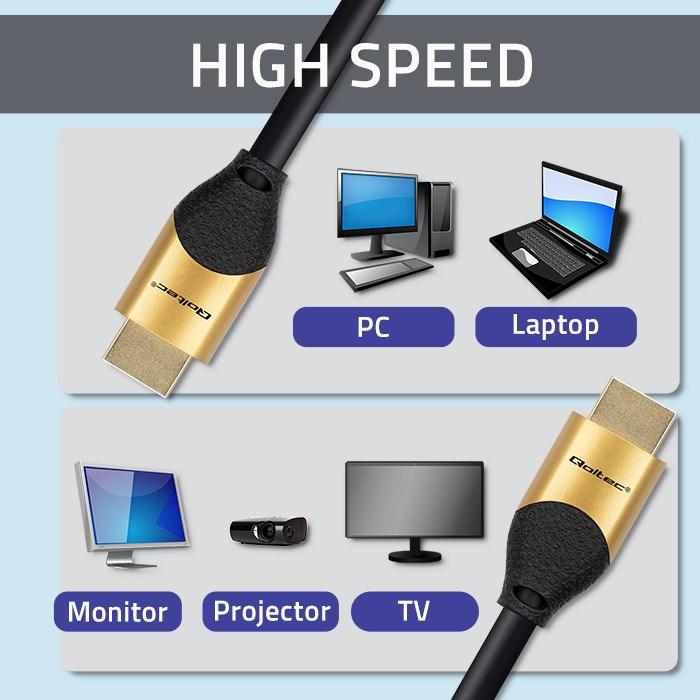 HDMI-kabel 2.1 højhastighed 8K 1 m - Qoltec billede