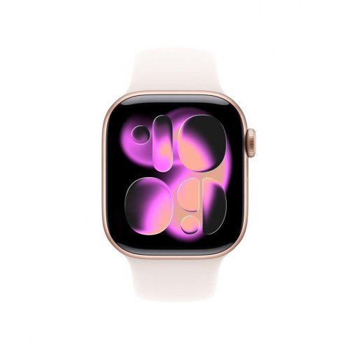 Smartwatch Apple Watch Series 11 GPS 42 mm - rosa guld aluminium med Light Blush Sportsrem (S/M)