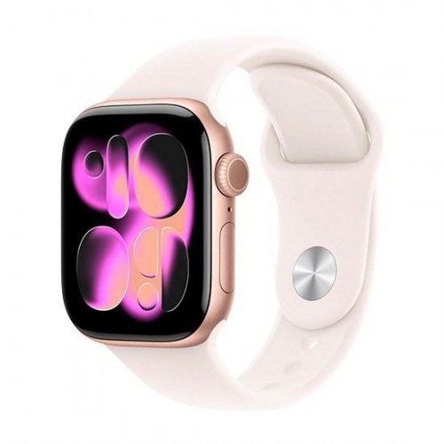 Smartwatch Apple Watch Series 11 GPS 42 mm - rosa guld aluminium med Light Blush Sportsrem (S/M)