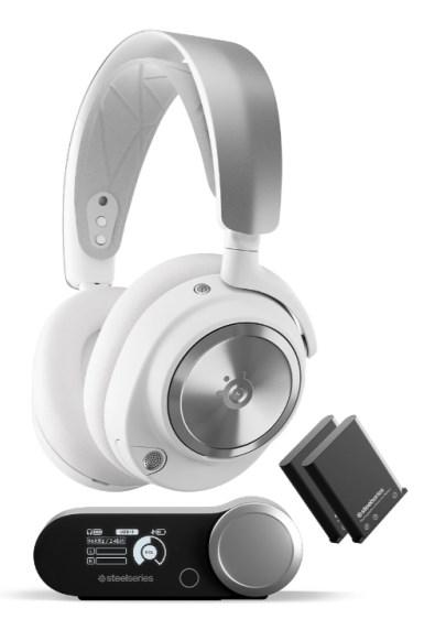 Gaming headset SteelSeries 61525, kablet, USB-C, hvid billede