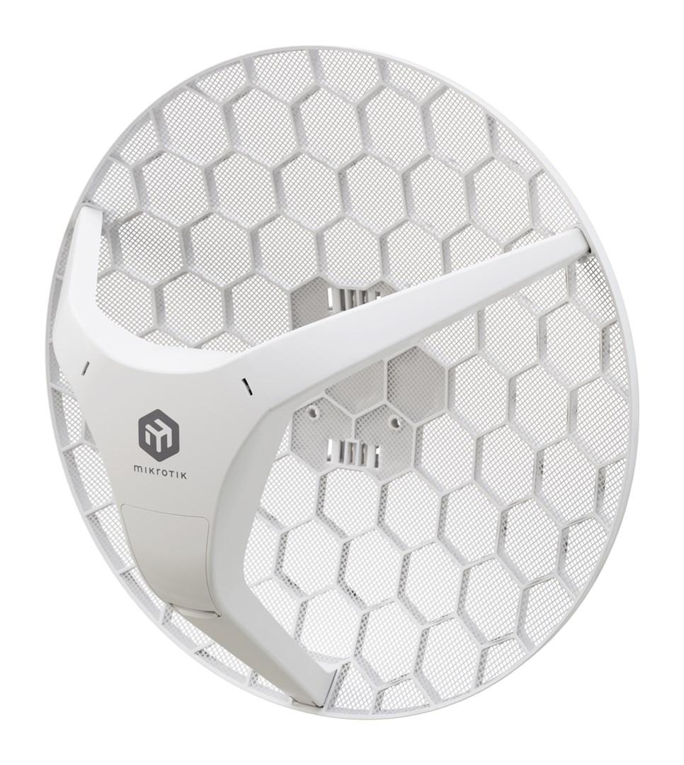 Udendørs WiFi-antenne MikroTik LHG 5 ax – 1200 Mbit/s, hvid, PoE billede