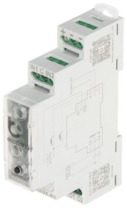 Smart switch til DIN-skinne - Blebox SwitchBox-D-DC med Wi‑Fi