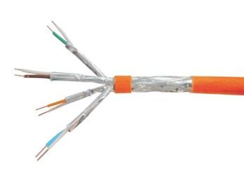 Netværkskabel Cat 7 S/FTP - EQUIP, installationskabel, LSZH, massiv kobber, 200 m, orange