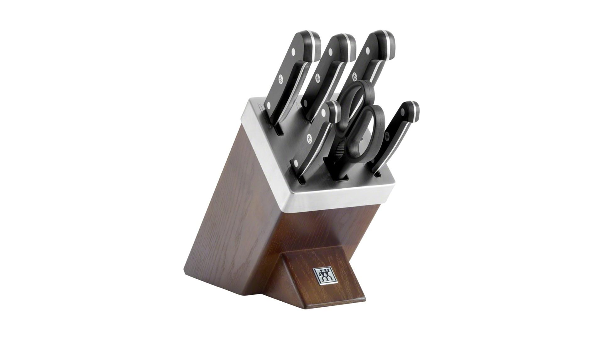 ZWILLING Gourmet, Kniv/bestik bloksæt, Rustfrit stål, Plast, Træ, Rustfrit stål, Træ