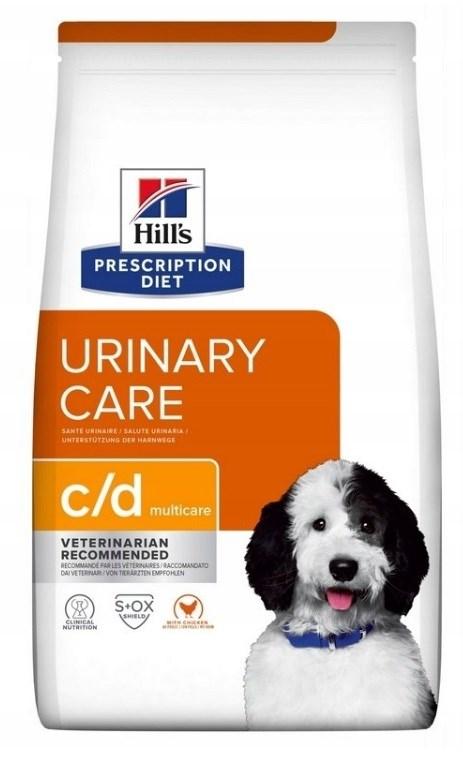 Hundefoder til urinveje Hill's Prescription Diet c/d Multicare, kylling – 4 kg