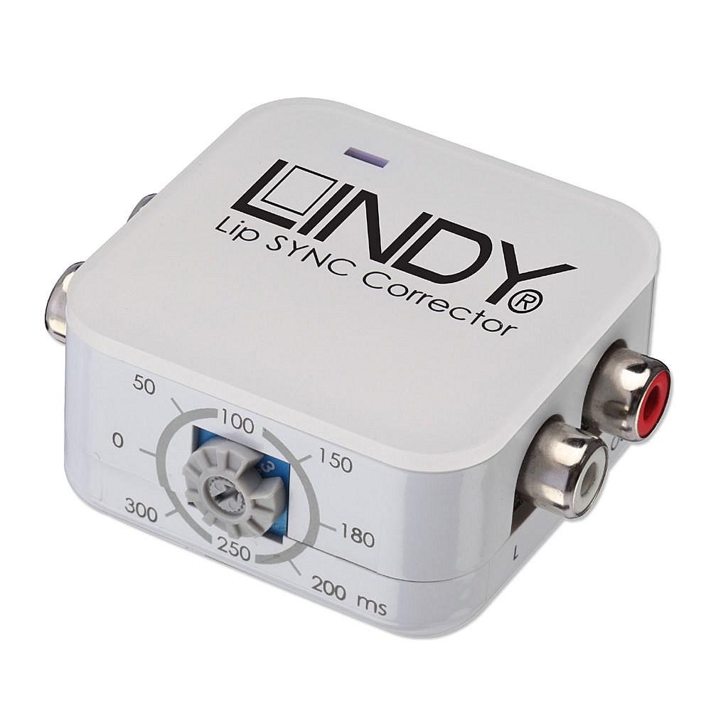 Audio forsinkelsesboks LINDY Phono Lip Sync Corrector (hvid)