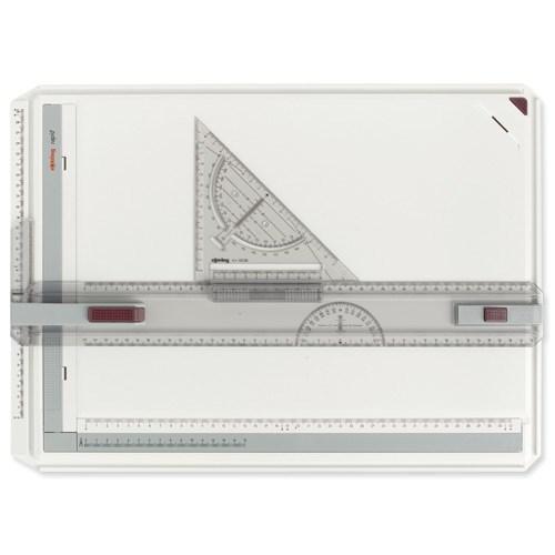 Tegnebræt A3 - Rotring Rapid, hvid (297 × 420 mm)