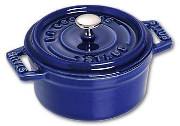 STAUB Staub La Cocotte rund gryde støbejern 0,25 L Mørkeblå