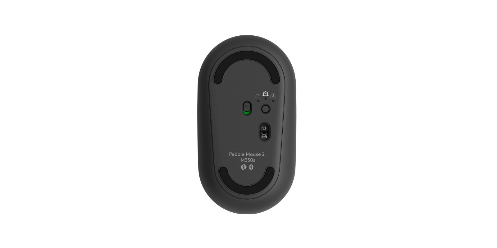 Trådløst tastatur med mus Logitech - RF + Bluetooth, US International, Graphite billede