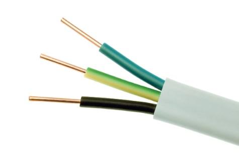 Elektrokabel Elektros kabelis Montavimo kabelis YDYp 3x2,5 450-750V plokščias