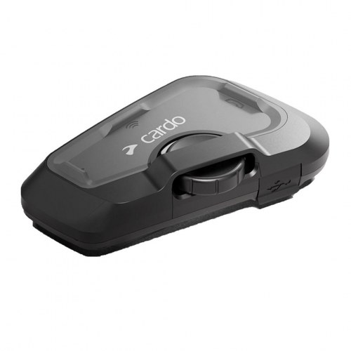 Trådløs motorcykel intercom Cardo FRC4X003 – 4 kanaler, 1.200 m, sort