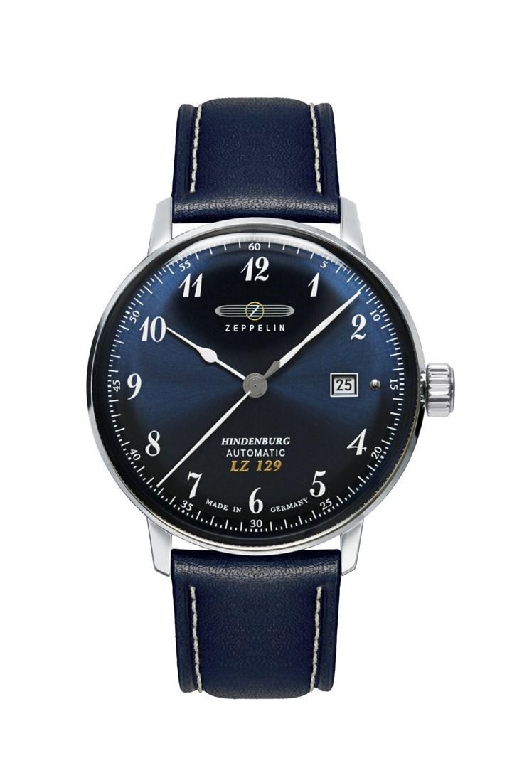 Smartwatch ur Zeppelin LZ129 Hindenburg 40 mm - blå skive