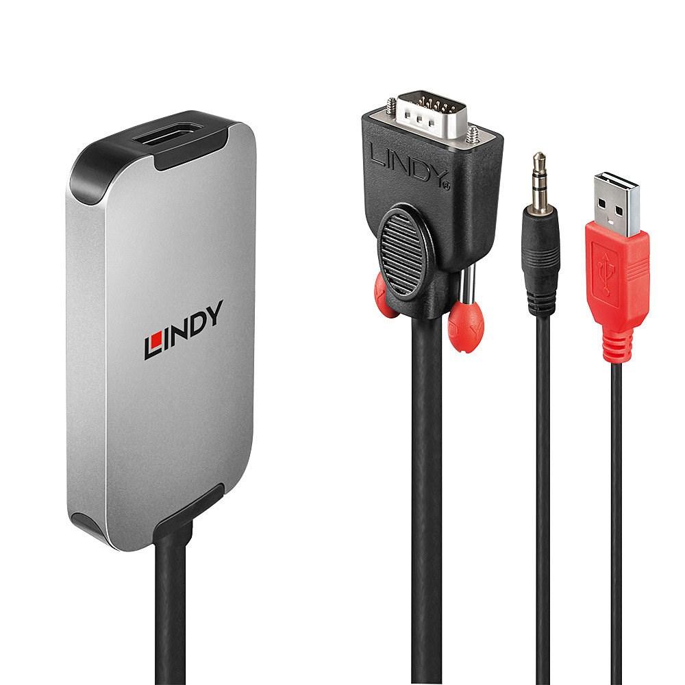 DisplayPort adapter - LINDY VGA til DisplayPort 1.2 konverter billede