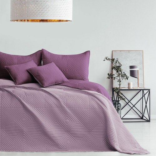 Sengetæppe 220x240 mikrofiber - AmeliaHome SOFTA, violet