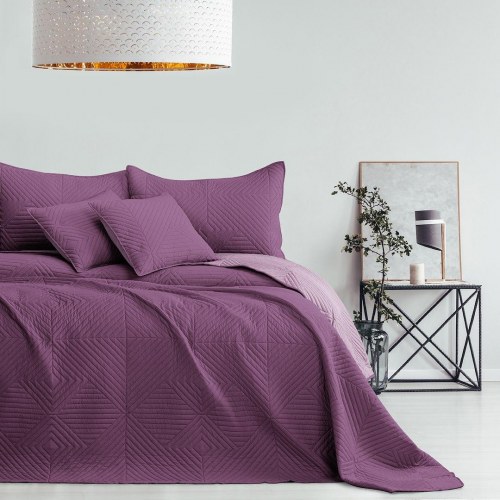 Sengetæppe - AmeliaHome SOFTA mikrofiber 240×260 cm, violet