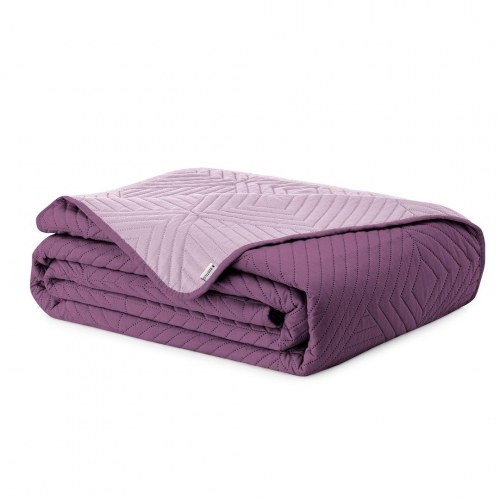 Sengetæppe mikrofiber 260×280 violet - AmeliaHome SOFTA