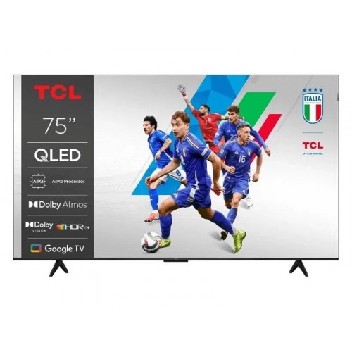 4K TV TCL 75" T69C QLED med Google TV og Dolby Vision
