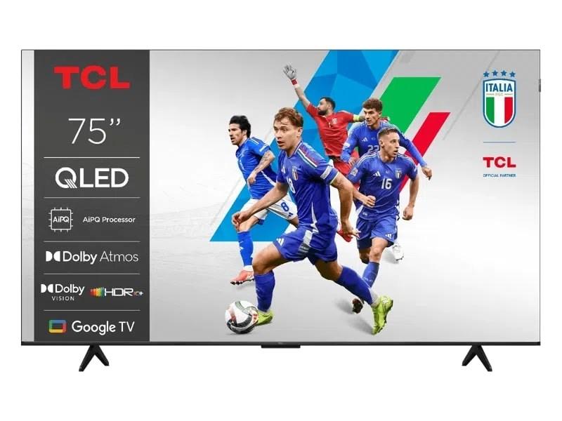 4K TV TCL 75" T69C QLED med Google TV og Dolby Vision