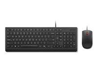 Lenovo Essential Wired Combo Keyboard and Mouse Danish - Tastatur & Mus sæt - Dansk - Sort