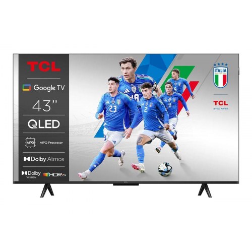 4K QLED TV 43" TCL 43P79K - Google TV, børstet metal