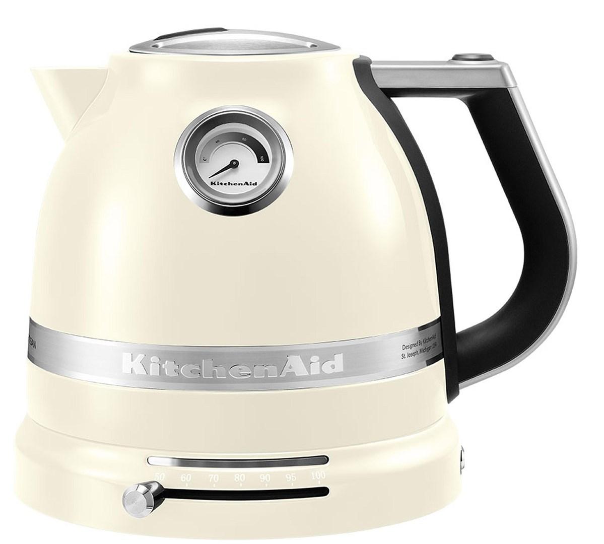 Elkedel KitchenAid 1,5 l - creme, 2.400 W, variabel temperatur