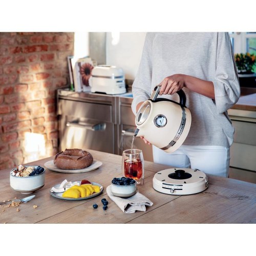 Elkedel KitchenAid 1,5 l - creme, 2.400 W, variabel temperatur