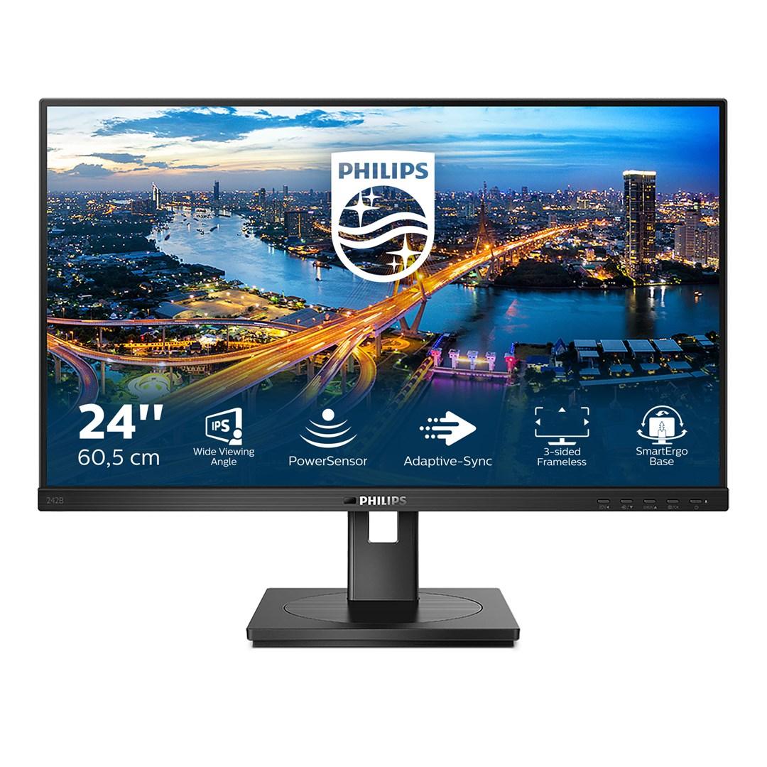 Skærm 24" Philips B Line 242B1 - Full HD IPS, 75 Hz, sort billede