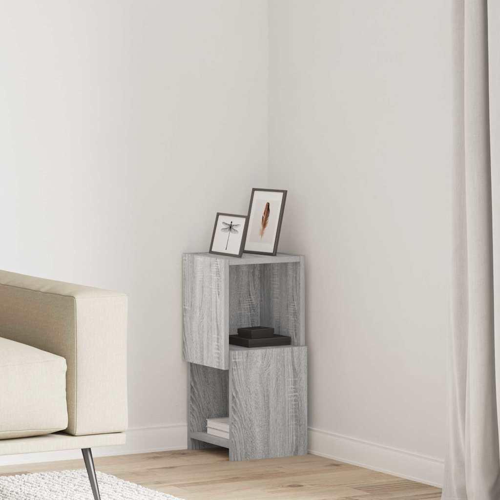 Hjørneskab Hvid 25,5x25x55cm Konstrueret træ