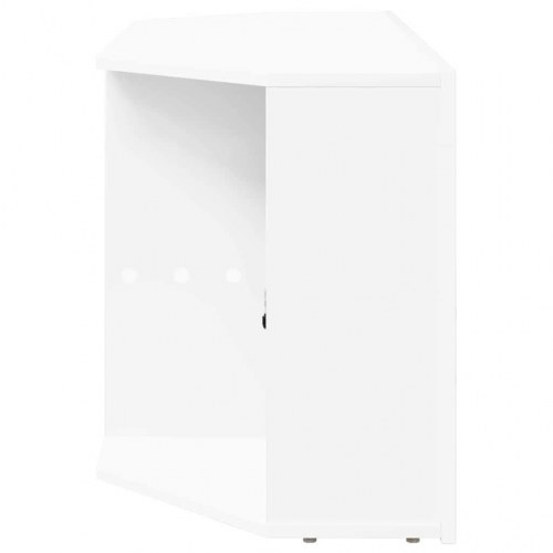 Hjørne LED TV Skab Hvid 100 x 40 x 50 cm Konstrueret træ