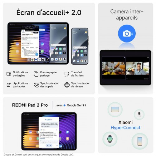 Xiaomi Redmi Pad 2 Pro 12,1" tablet - 6/128 GB - sølvfarvet
