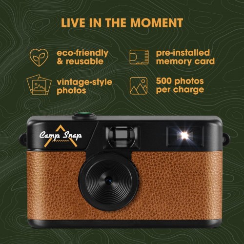 Digitalt kamera Camp Snap CS-V105-BR-WW - sort