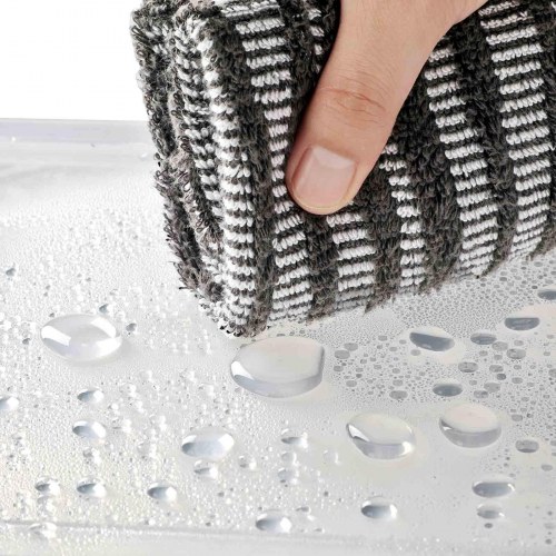 Skobokse med låge 6 stk. stablebare, transparent, 36 × 28 × 22 cm