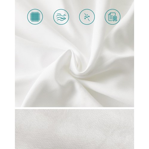 Hovedpude 40 x 80 cm 800 g fyld, blød børstet polyester, vaskbar ved 60 °C, inkl. opbevaringspose, skyhvid