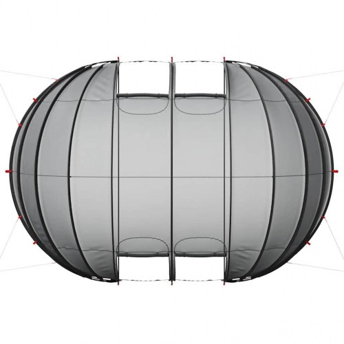 Pooltelt Dome Transparent 640 x 432 x 205 cm