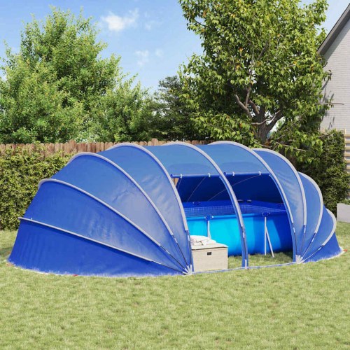 Pooltelt Dome Blå 640 x 432 x 205 cm