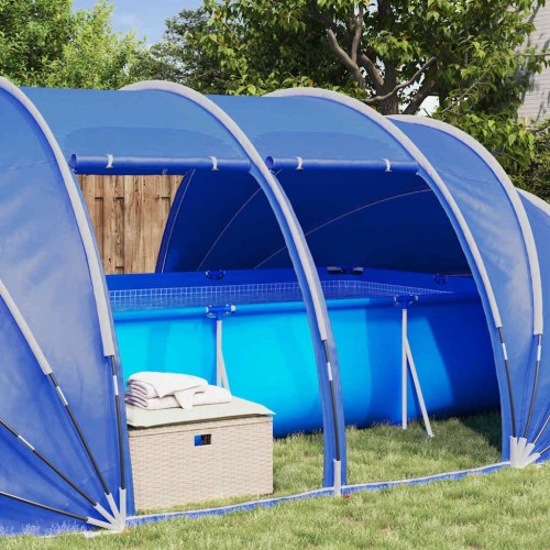 Pooltelt Dome Blå 640 x 432 x 205 cm