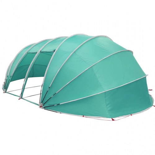 Pooltelt dome 640 × 432 × 205 cm - azurblå pooloverdækning