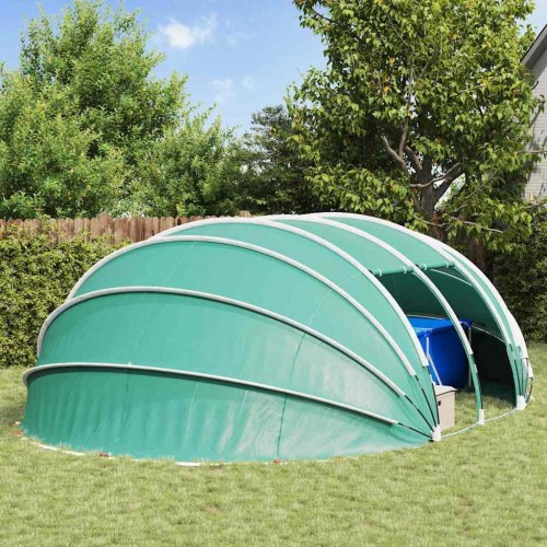 Pooltelt dome 640 × 432 × 205 cm - azurblå pooloverdækning